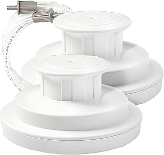 真空密封罐密封罩宽口梅森罐食品储存 2 件装带一个配件软管,magic